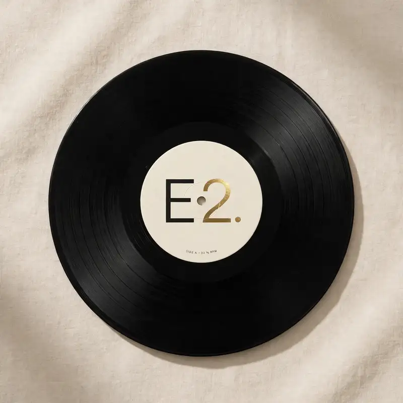 E2 vinyl record mockup