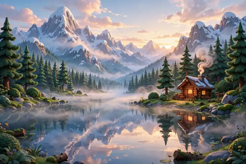 The lake cabin