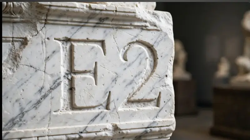 The founding carving in Romulan stone