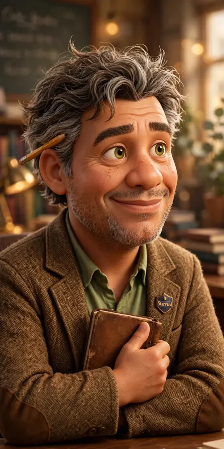 Finn, the Starvard professor